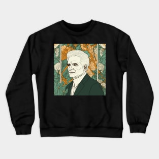 Jacques Derrida drawing Crewneck Sweatshirt